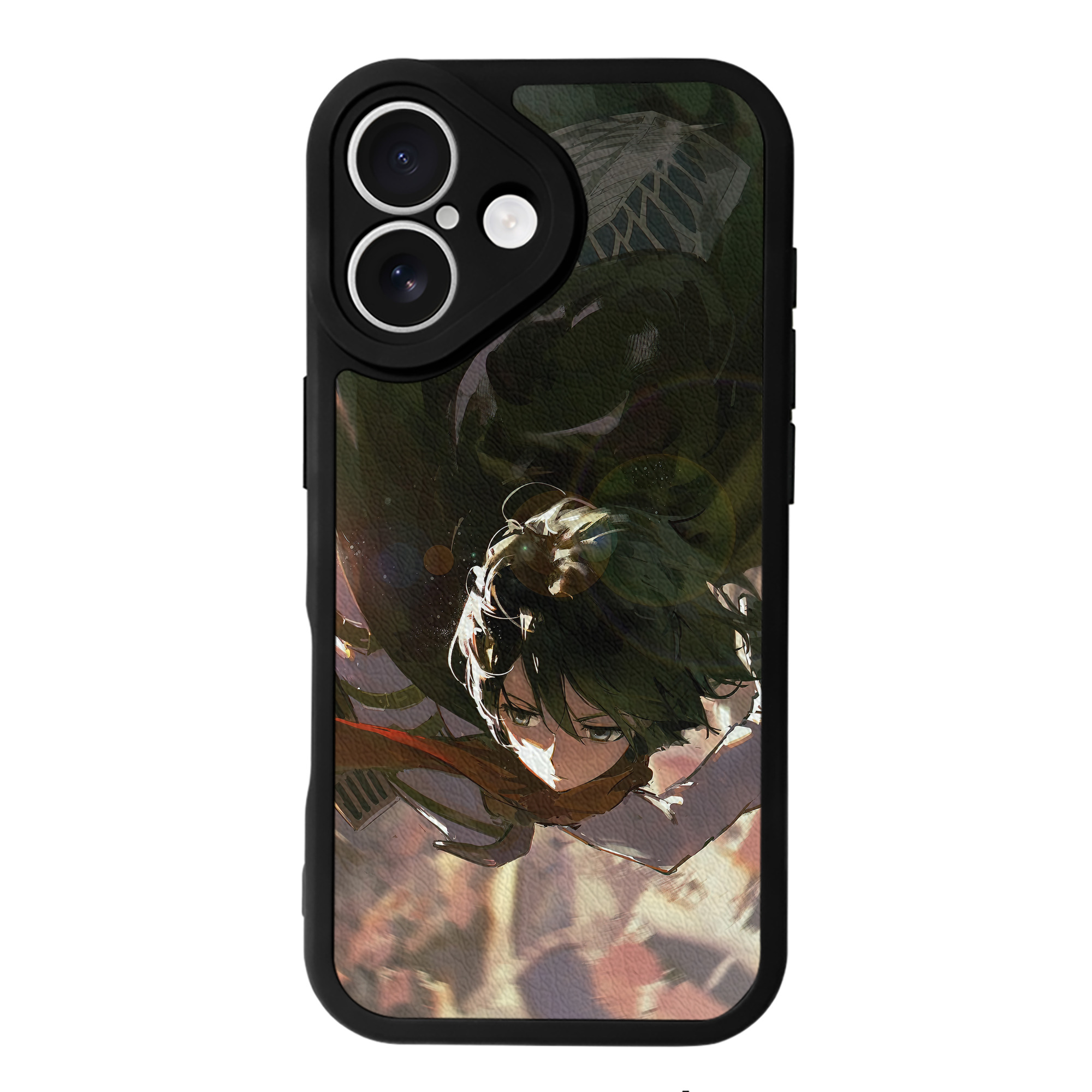 （画像用） 進撃の巨人 Attack on Titan 【iPhone 16シリーズ対応】シリコンスマホケース（レザー調） 材質：シリコン